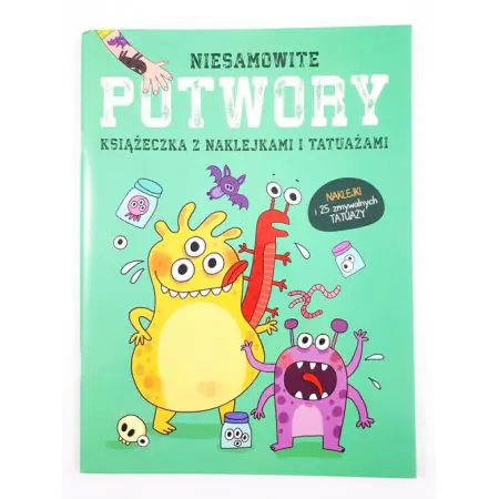 Książka - Książeczki z naklejkami i tatuażami Potwory