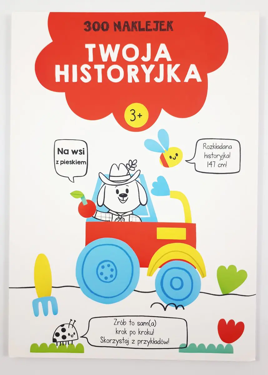 Książka - Twoja historyjka. Na wsi z pieskiem. 300 naklejek