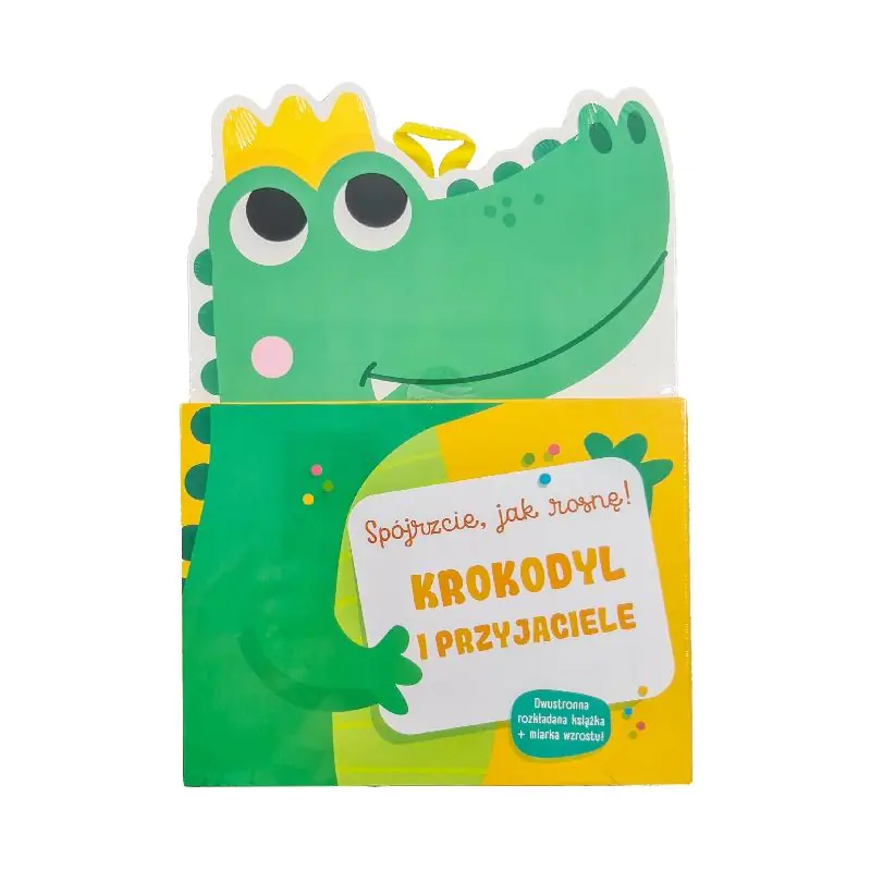 Książka - Krokodyl i przyjaciele. Książeczka z miarką wzrostu