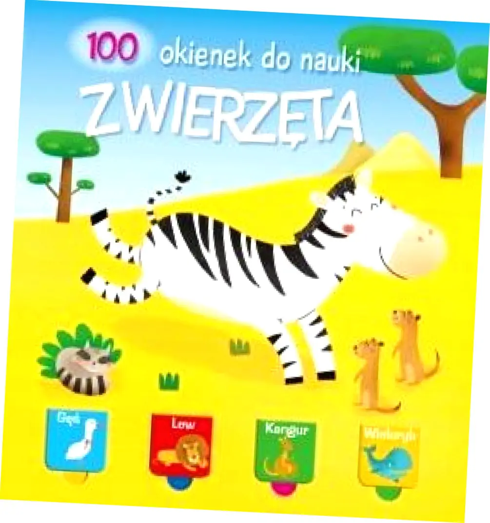 Książka - 100 okienek 2 - Zwierzęta