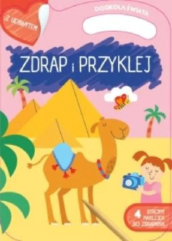 Książka - Dookoła świata. Zdrap i przyklej