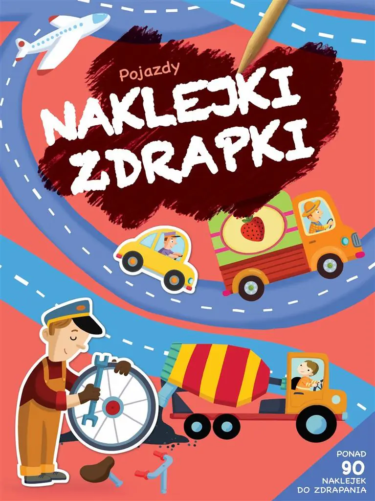 Książka - Naklejki zdrapki. Pojazdy