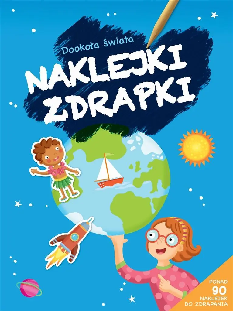 Książka - Naklejki zdrapki. Dookoła świata