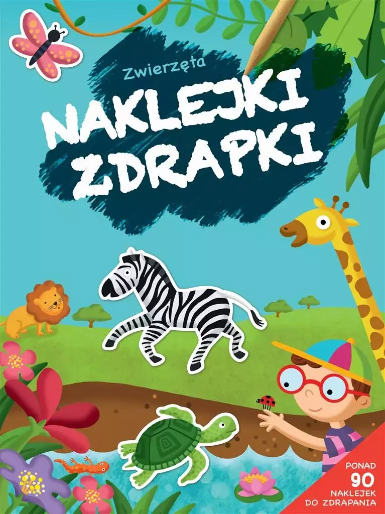 Książka - Naklejki zdrapki. Przyroda