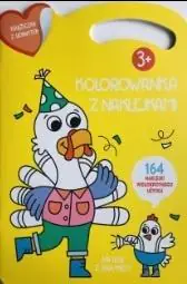 Książka - Kolorowana z naklejkami. Na wsi z indykiem