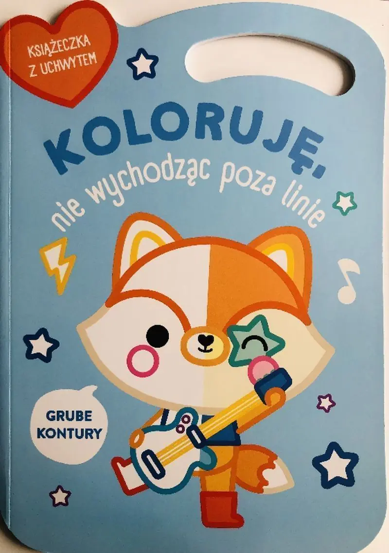 Książka - Lisek. Koloruję bez wychodzenia poza linie wer. niebieska
