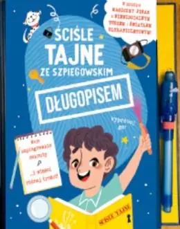 Książka - Sekretnik dla chłopców ze szpiegowskim długopisem