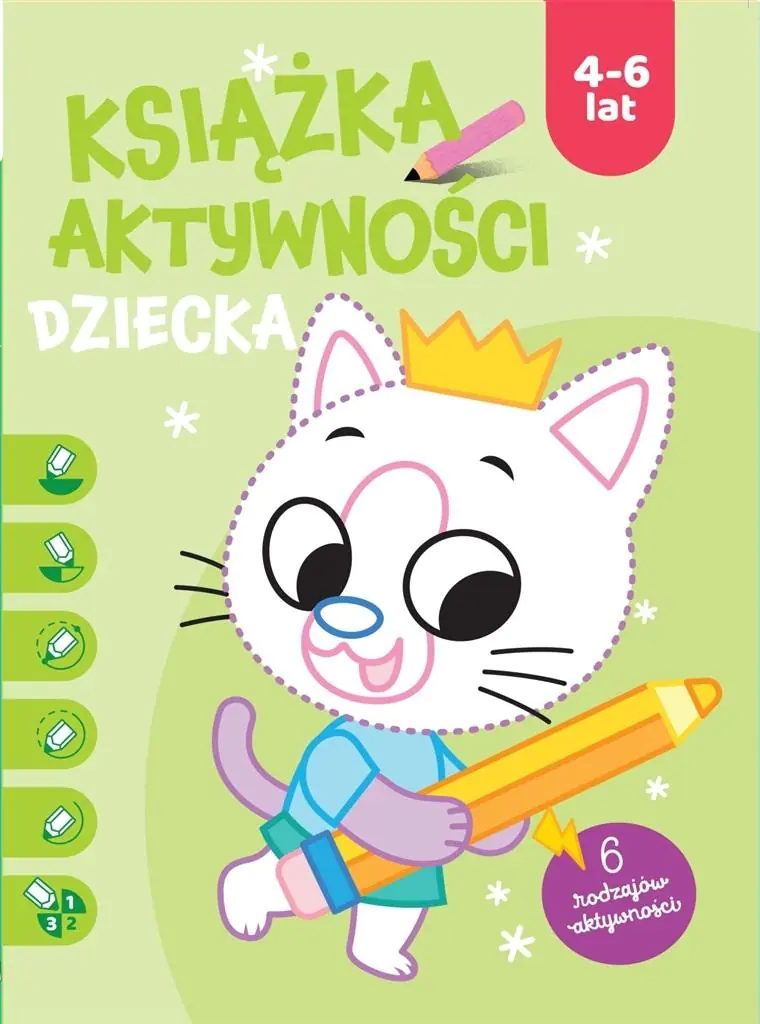 Książka - Książka aktywności dziecka 4-6 lat. Zielona
