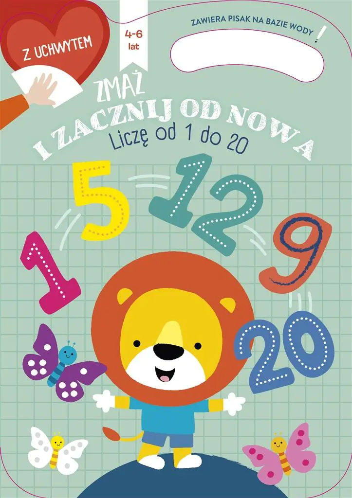 Książka - Liczę do 20. Zmaż i zacznij od nowa
