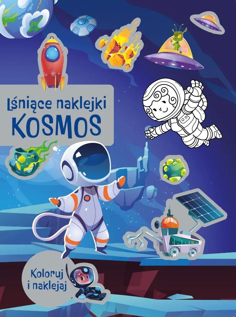 Książka - Kosmos. Lśniące naklejki