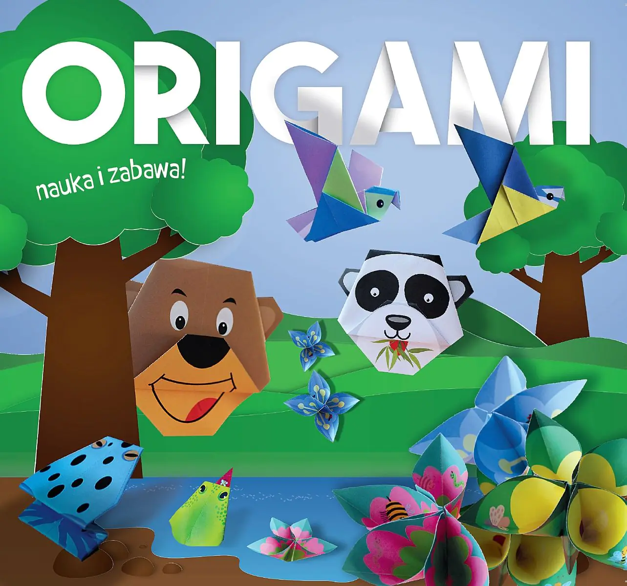 Książka - Origami. Nauka i zabawa. Dzikie zwierzątka