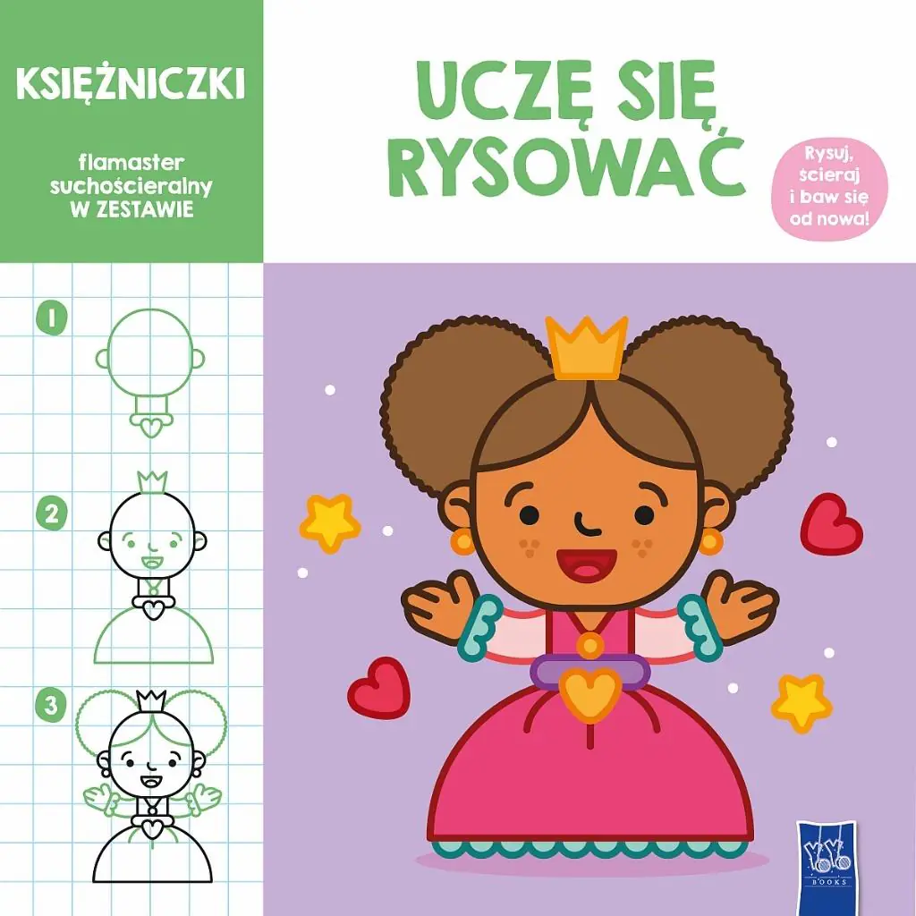Książka - Uczę się rysować. Księżniczki