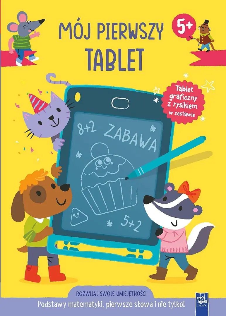 Książka - Mój pierwszy tablet. Podstawy matemetyki, pierwsze słowa i nie tylko. 5+