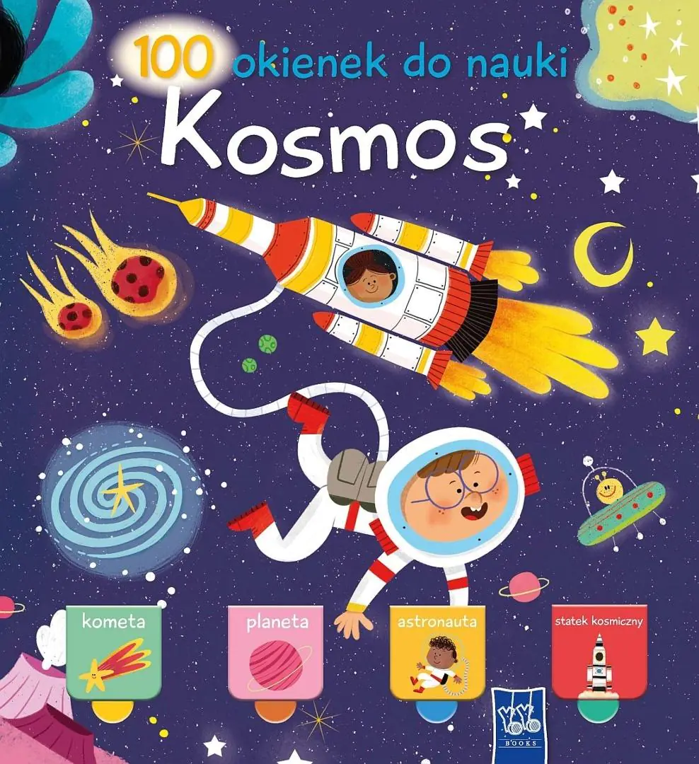 Książka - Kosmos. 100 okienek do nauki