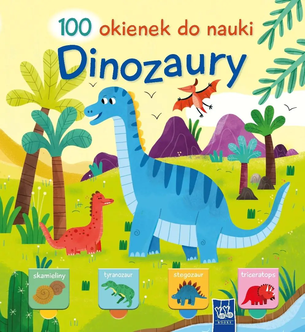 Książka - Dinozaury. 100 okienek do nauki