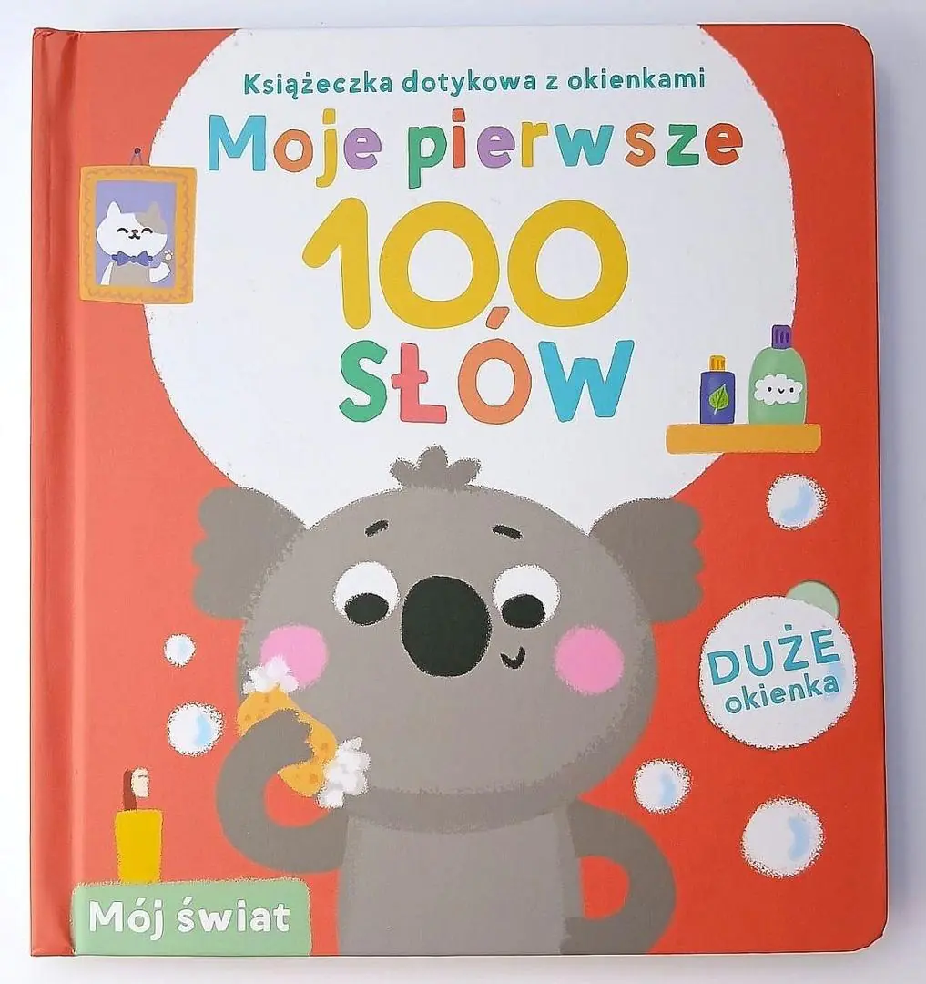 Książka - Świat. Książeczka dotykowa z okienkami. Moje pierwsze 100 słów