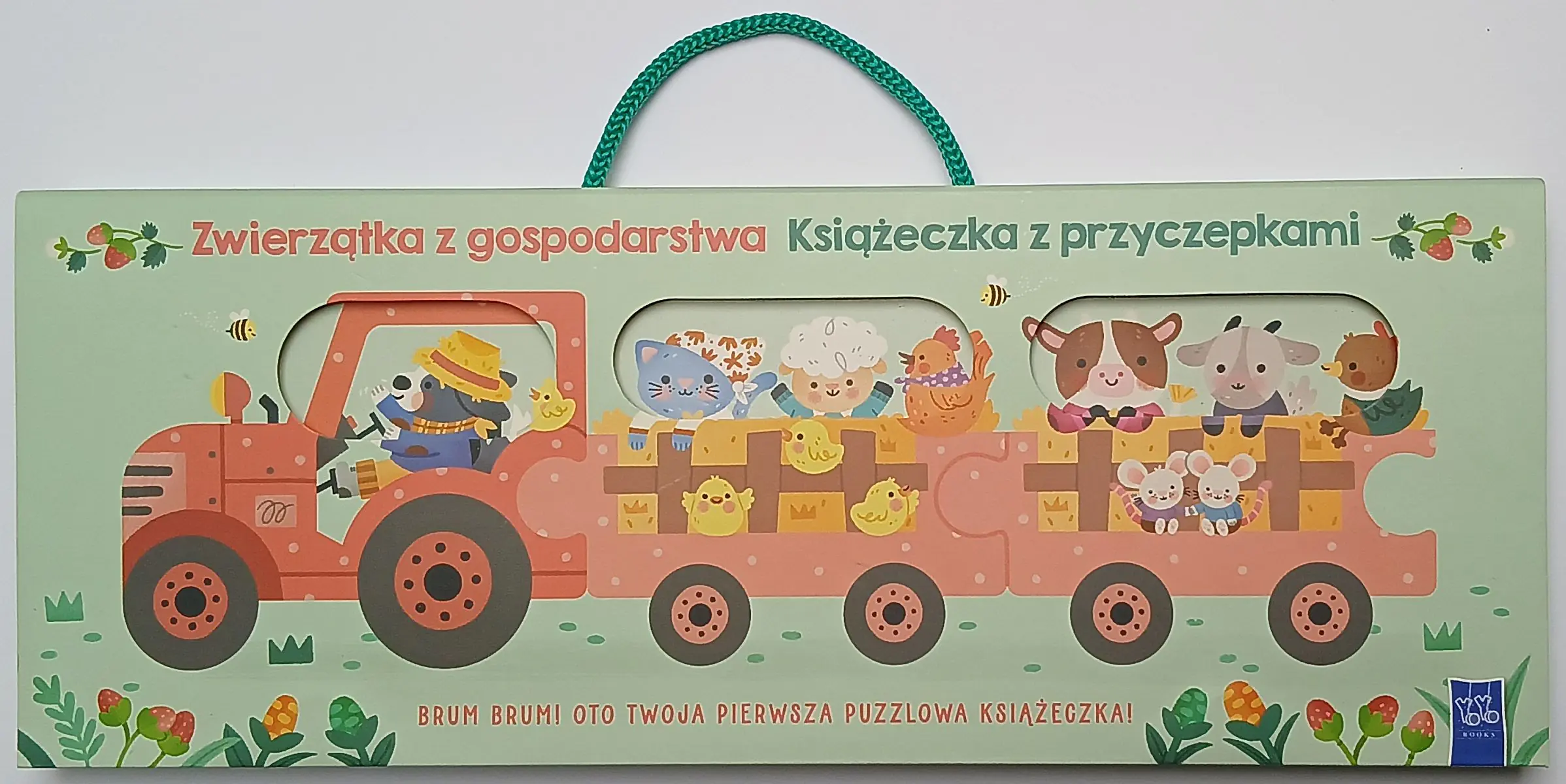 Książka - Książeczka z przyczepkami. Zwierzątka z gospodarstwa