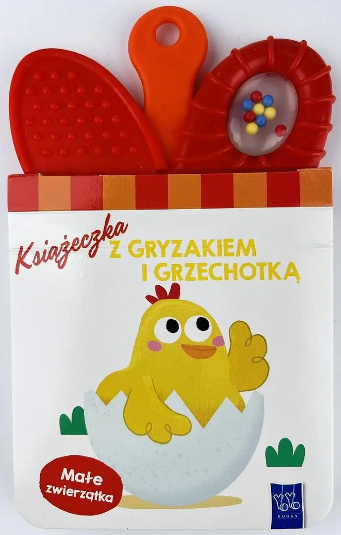 Książka - Małe zwierzątka. Książeczki z gryzakiem i grzechotką
