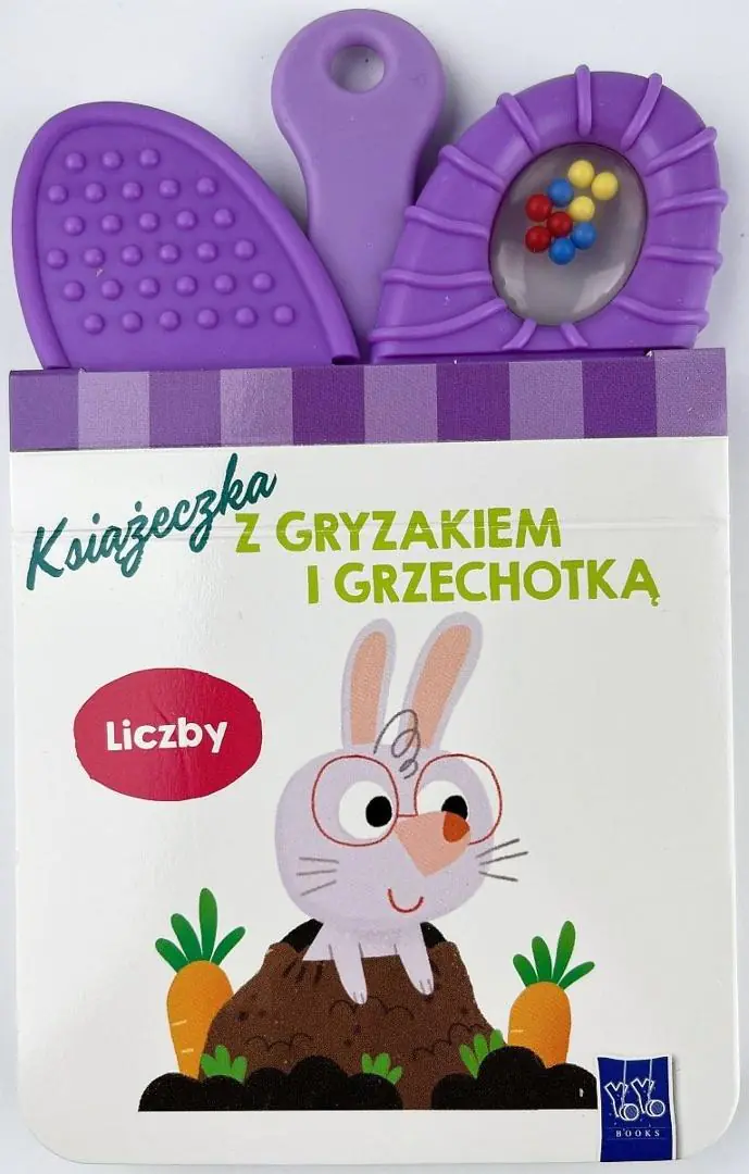 Książka - Liczby. Książeczki z gryzakiem i grzechotką