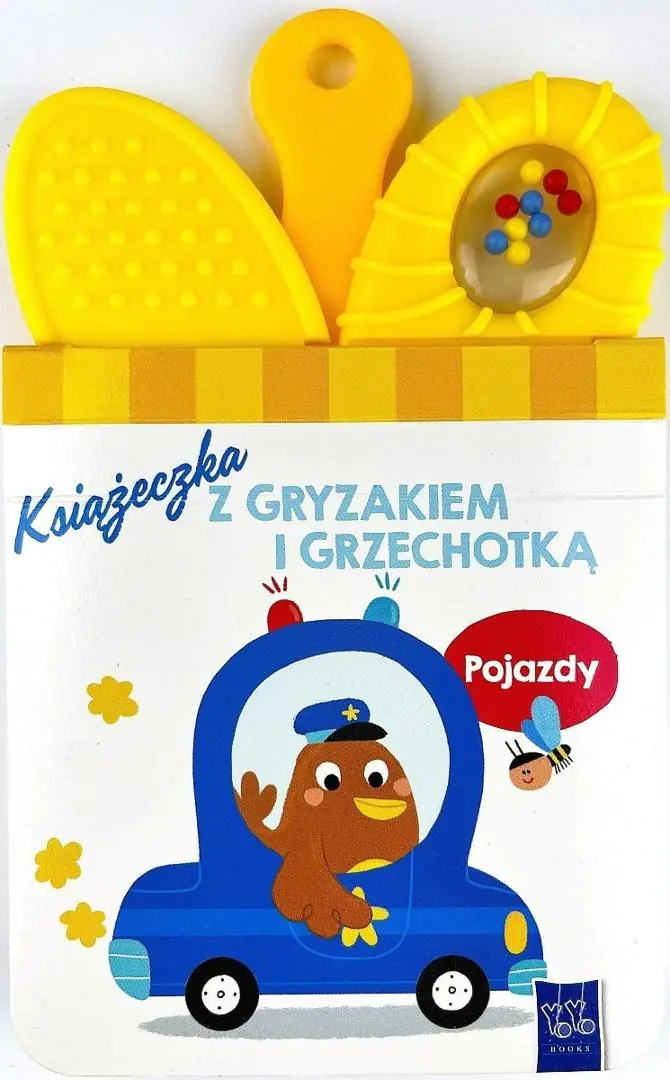 Książka - Pojazdy. Książeczki z gryzakiem i grzechotką