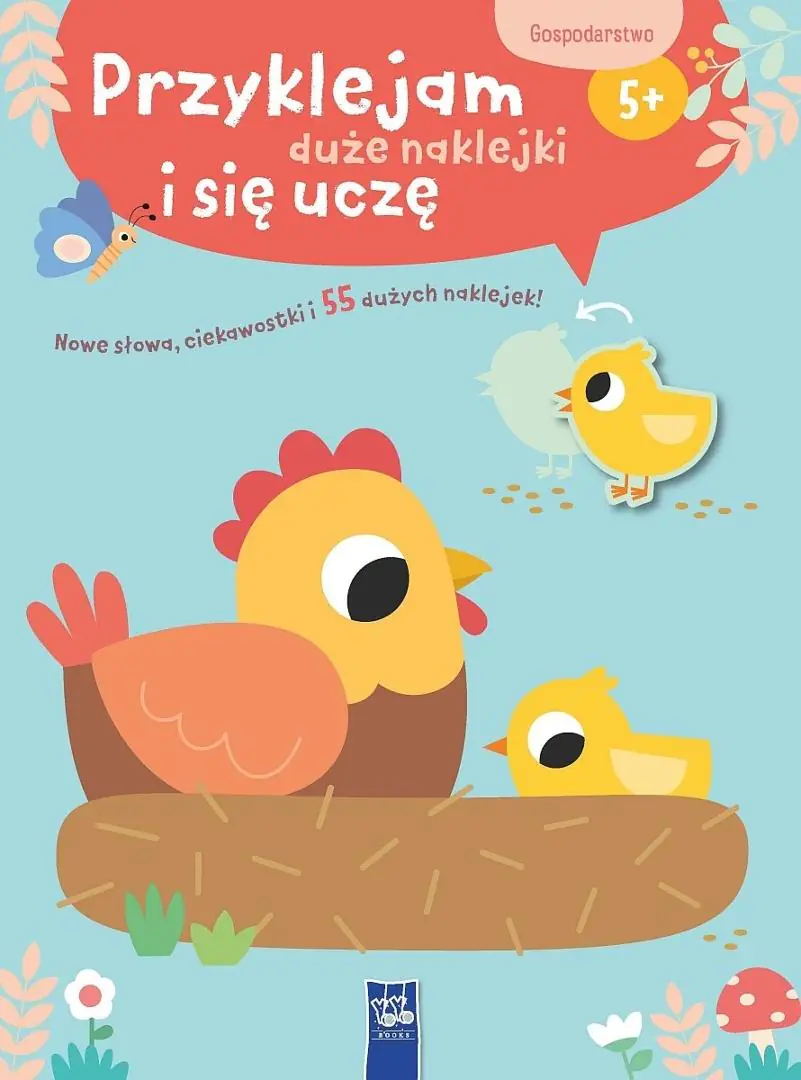Książka - Przyklejam duże naklejki i się uczę. Gospodarstwo