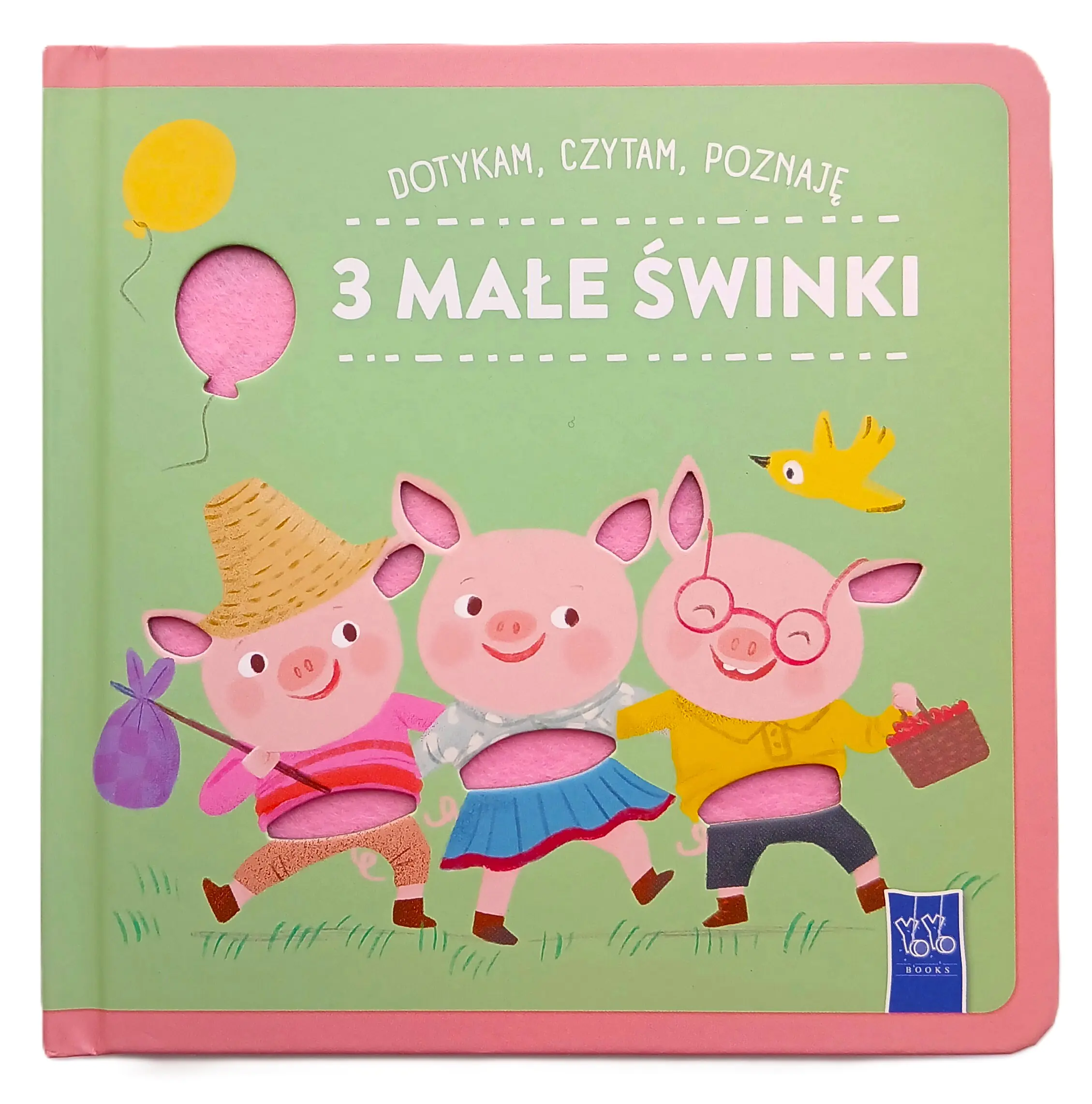 Książka - 3 małe świnki. Dotykam, czytam, poznaję