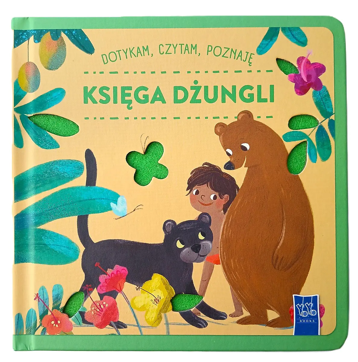 Książka - Księga Dżungli. Dotykam, czytam, poznaję