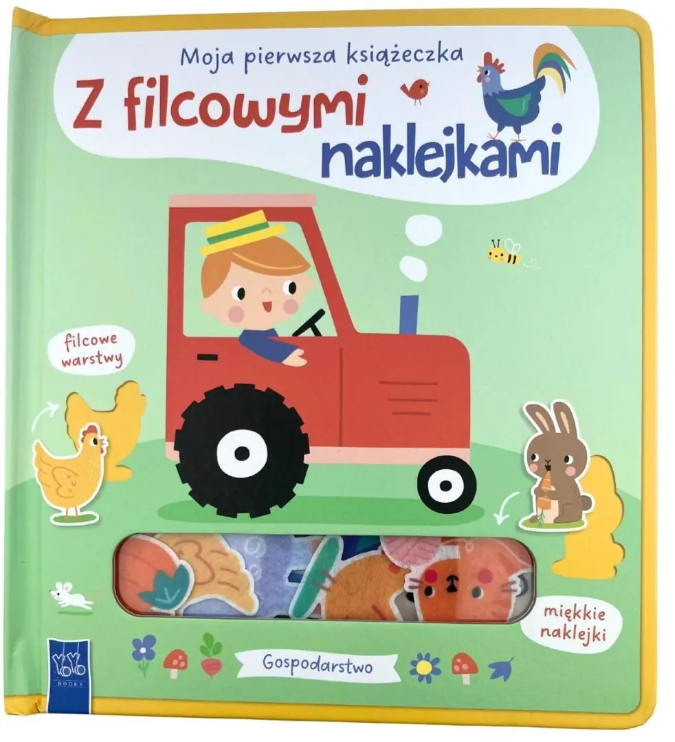 Książka - Gospodarstwo. Moja pierwsza książeczka z filcowymi naklejkami
