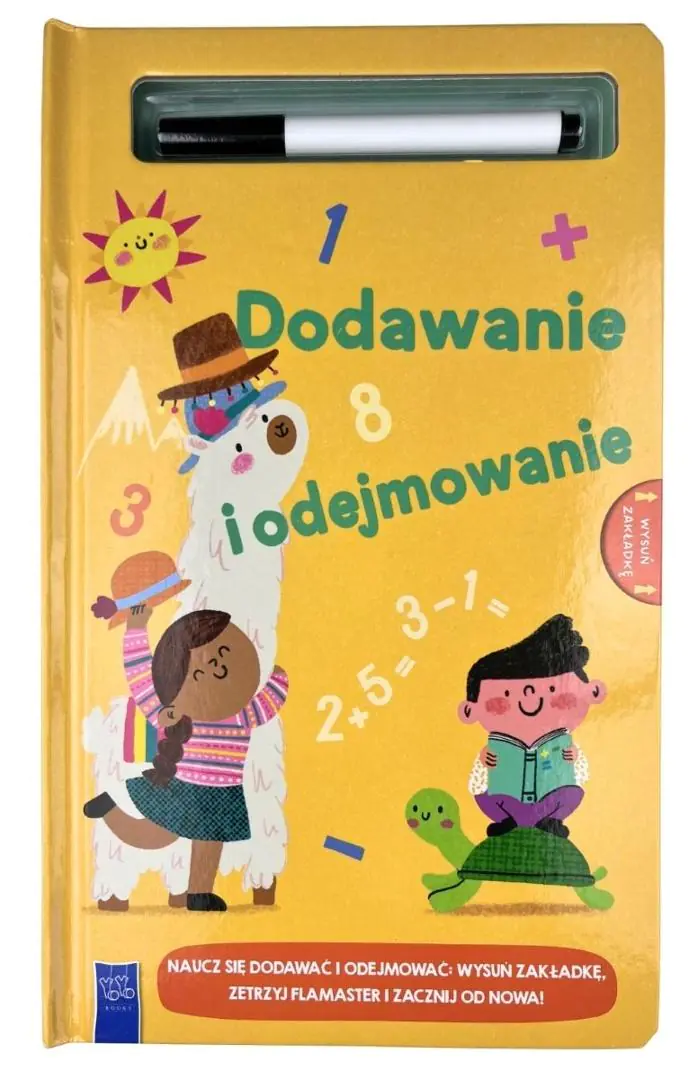 Książka - Dodawanie i odejmowanie  z flamastrem suchościeralnym