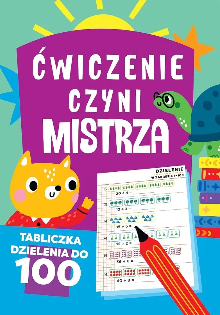 Książka - Ćwiczenie czyni mistrza. Tabliczka dzielenia do 100