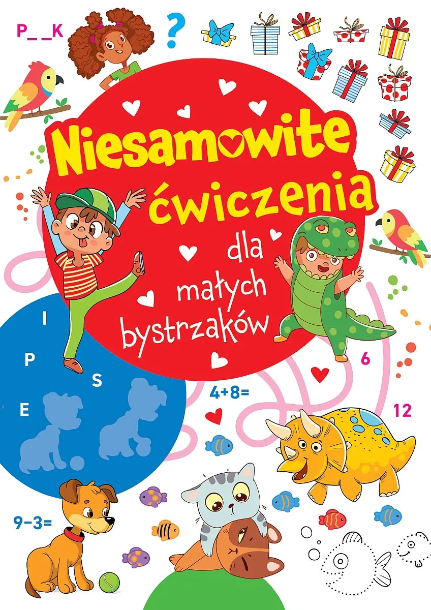 Książka - Niesamowite ćwiczenia dla małych bystrzaków. Czerwona