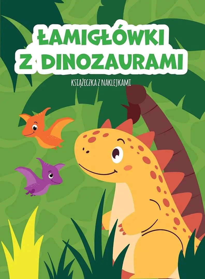 Książka - Łamigłówki z dinozaurami