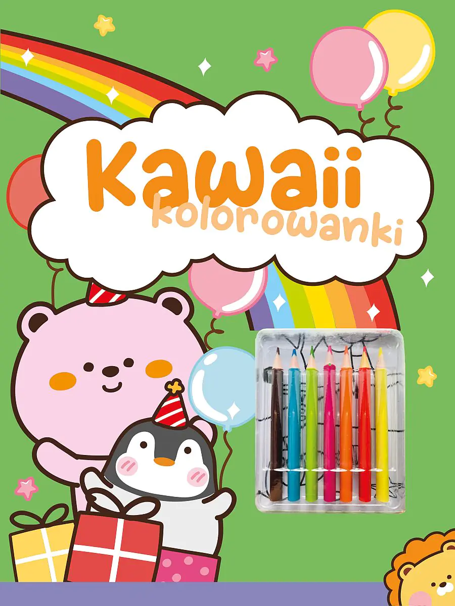 Książka - Kawaii kolorowanki. Zielona