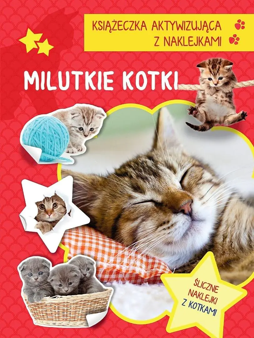 Książka - Milutkie kotki. Książeczka aktywizująca z naklejkami