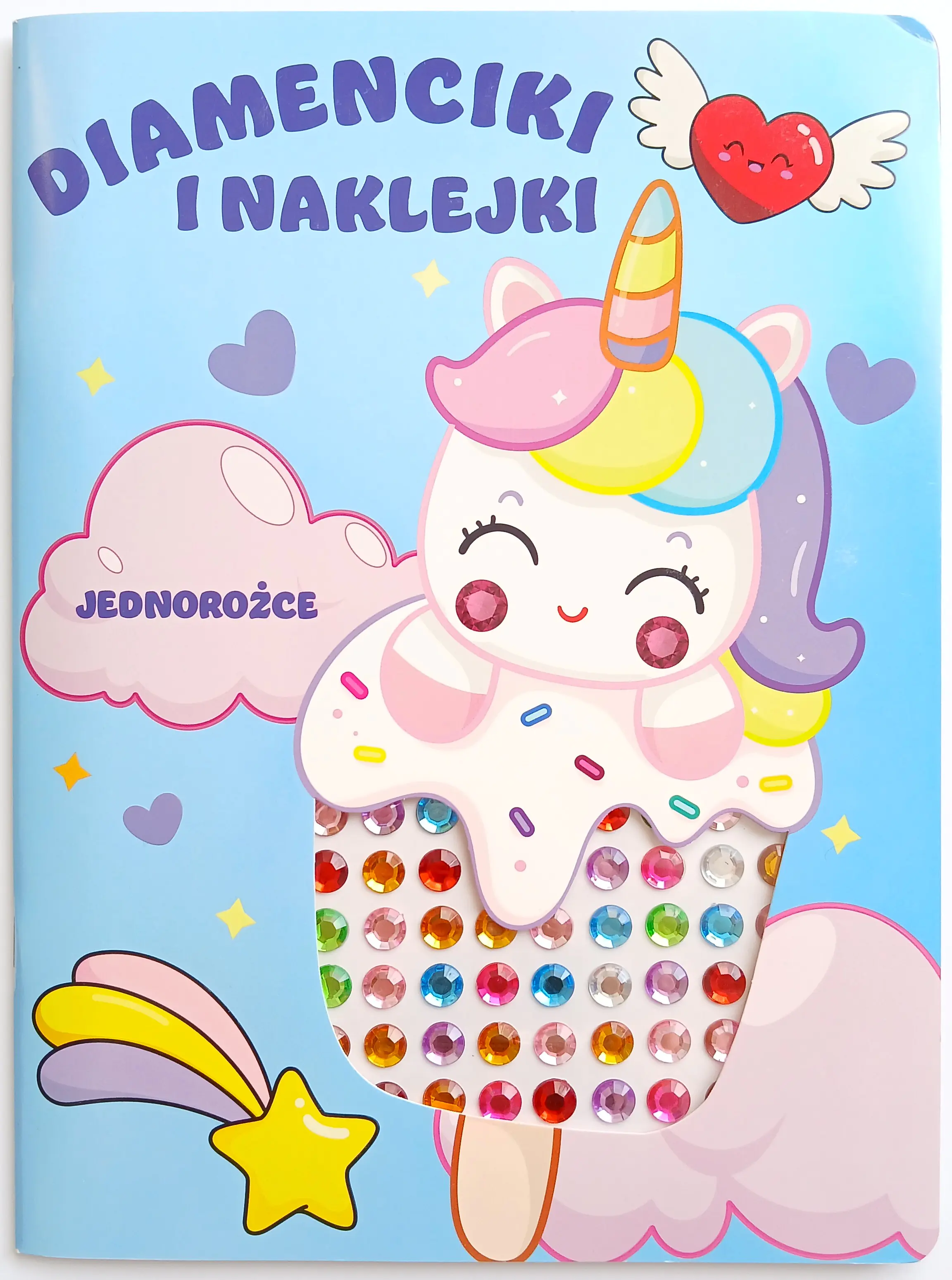 Książka - Jednorożce. Diamenciki i naklejki