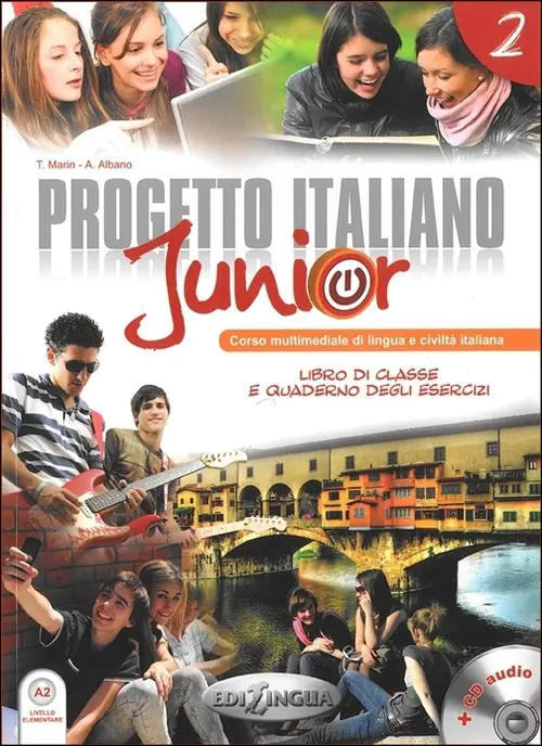 Książka - Progetto italiano junior 2 podręcznik + ćwiczenia + Audio CD