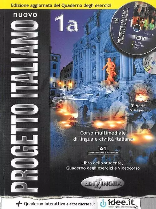 Książka - Nuovo Progetto Italiano. Język włoski. Podręcznik. A1 + DVD