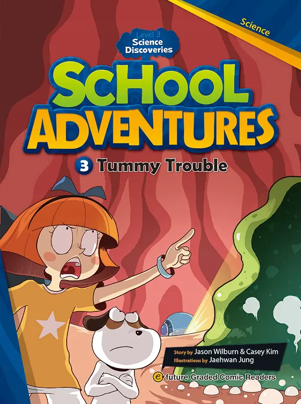 Książka - Tummy Trouble. School Adventures. Level 3. Część 3