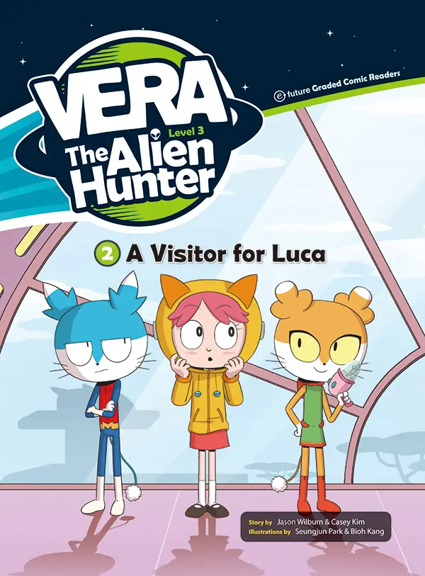 Książka - A Visitor for Luca. Vera The Alien Hunter. Level 3. Część 2