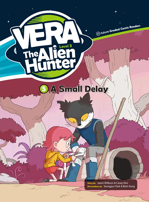 Książka - A Small Delay. Vera The Alien Hunter. Level 3. Część 5