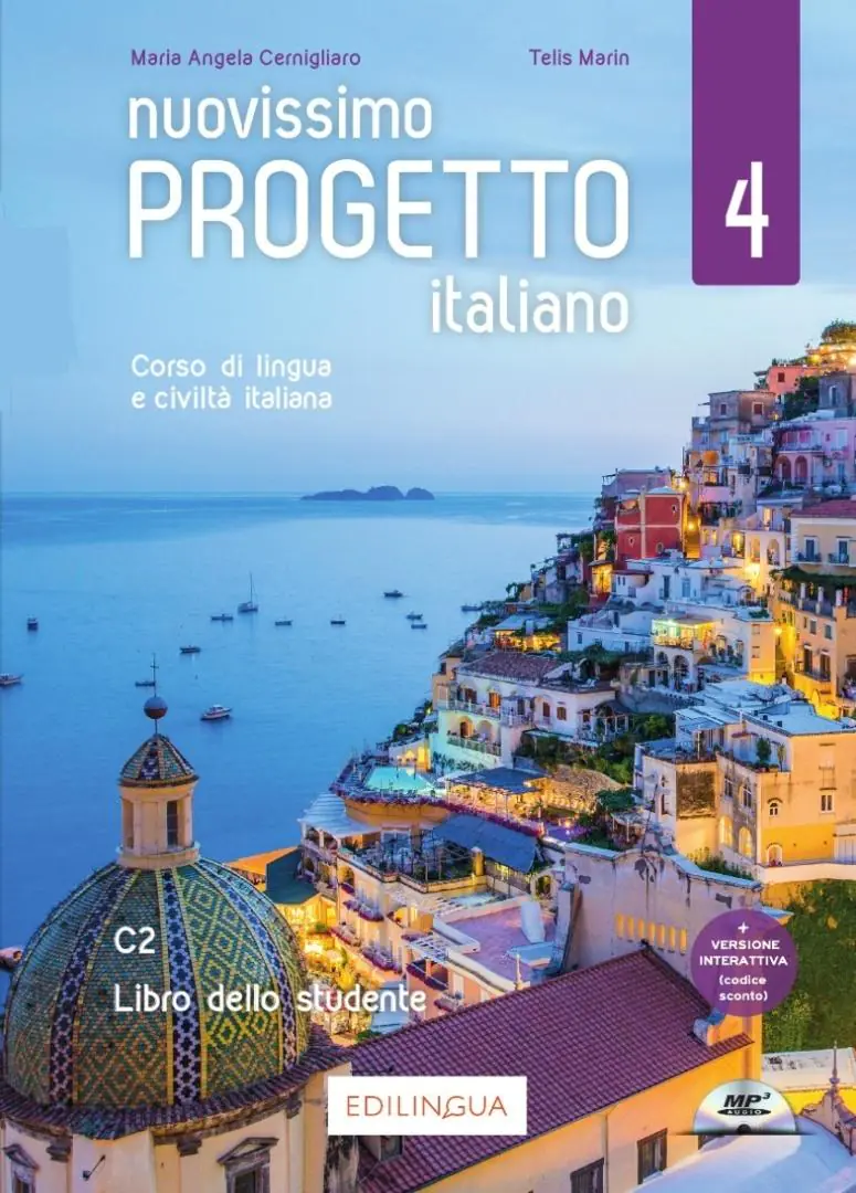 Książka - Nuovissimo Progetto italiano. Podręcznik do włoskiego dla młodzieży i dorosłych. Poziom C2. Część 4