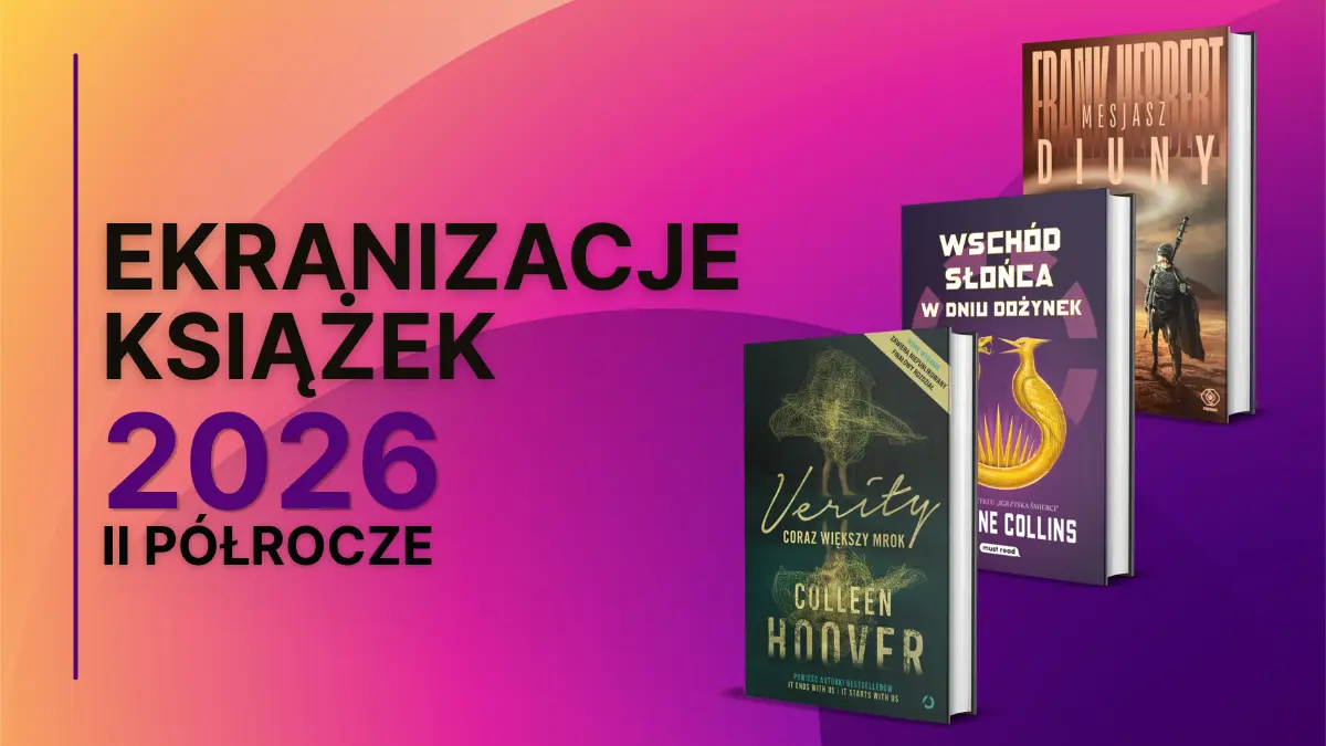 Okładki książek zekranizowanych w 2026 roku