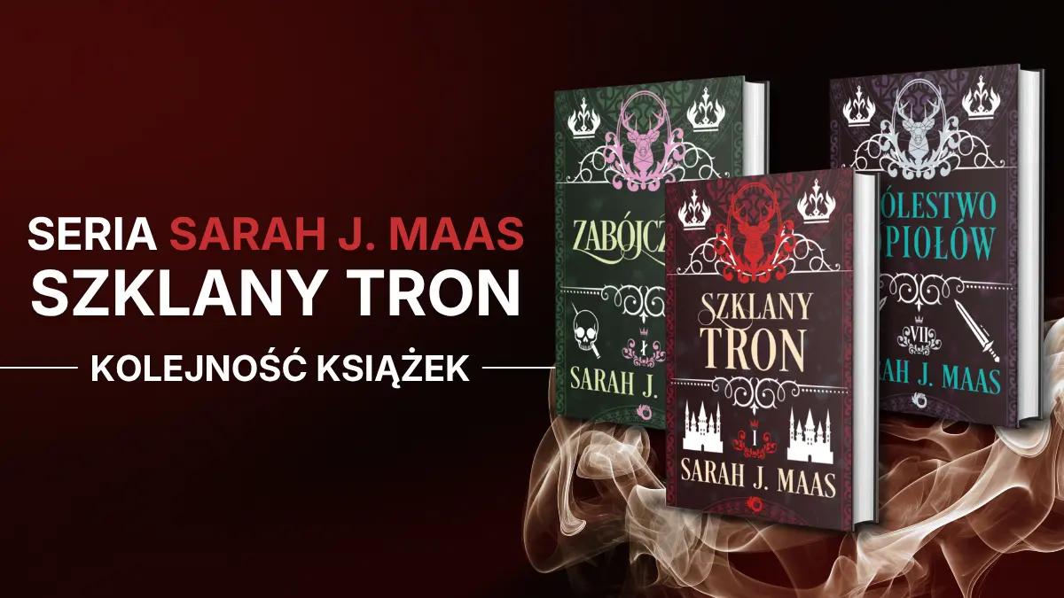 Okładki książek z serii Szklany Tron