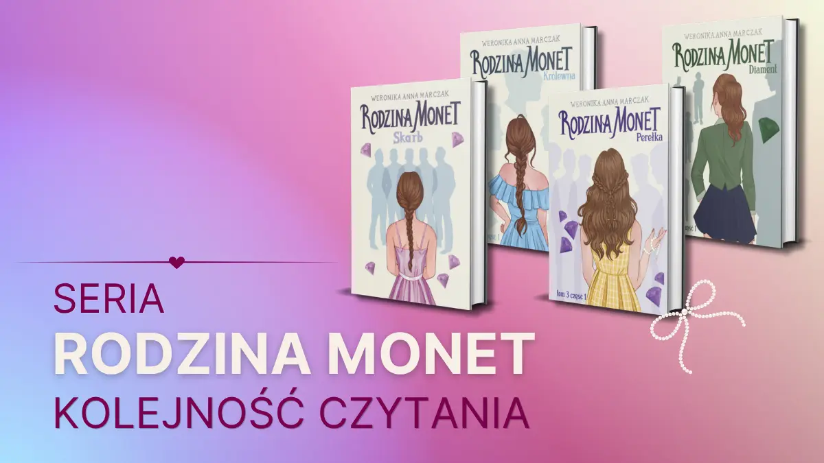 Okładki książek z serii Rodzina Monet