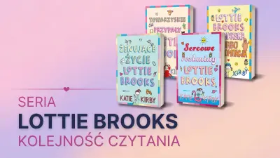 Okładki czterech książek z serii Lottie Brooks